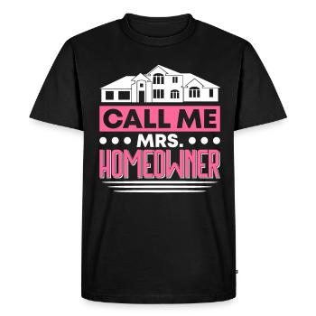 Propriétaire Propriétaire Cadeau Propriétaire Propriétaire - T-shirt Premium bio Homme - noir - Devant - Nico (187cm)