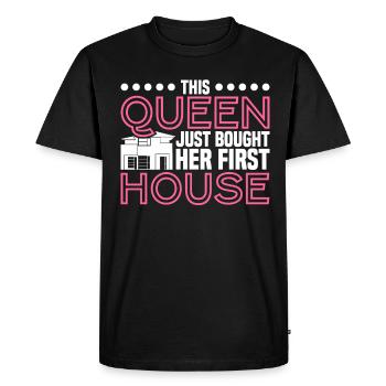 Propriétaire Propriétaire Cadeau Propriétaire Propriétaire - T-shirt Premium bio Homme - noir - Devant - Nico (187cm)