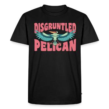 Pelican Pelicans Oiseaux Oiseaux Oiseaux - T-shirt Premium bio Homme - noir - Devant - Nico (187cm)