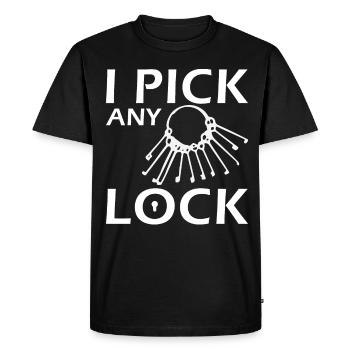Security engineering locksmith - Men's Premium Organic T-Shirt - black - Front - Nico (187cm)