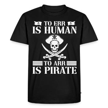 Corsaire de partie de crâne de pirate enfants - T-shirt Premium bio Homme - noir - Devant - Nico (187cm)