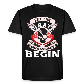 Corsaire de partie de crâne de pirate enfants - T-shirt Premium bio Homme - noir - Devant - Nico (187cm)