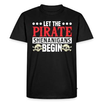 Corsaire de partie de crâne de pirate enfants - T-shirt Premium bio Homme - noir - Devant - Nico (187cm)