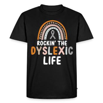 Enseignants de sensibilisation à la dyslexie et de dyslexie - T-shirt Premium bio Homme - noir - Devant - Nico (187cm)