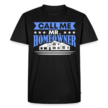 Homeowners 2023 New House Funny Women - Men's Premium Organic T-Shirt - black - Front - Nico (187cm)