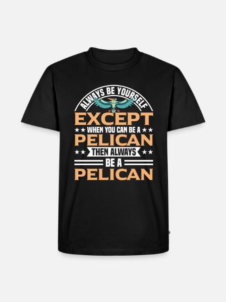 Pélican Pas un Pélican Pélican - T-shirt Premium bio Homme - noir