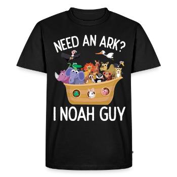 Need a Noah's Ark Guy Funny Archa Noah - Men's Premium Organic T-Shirt - black - Front - Nico (187cm)