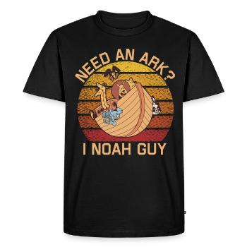 Need a Noah's Ark Guy Funny Archa Noah - Men's Premium Organic T-Shirt - black - Front - Nico (187cm)