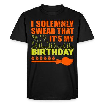 Que c’est mon costume d’anniversaire pour les enfants - T-shirt Premium bio Homme - noir - Devant - Nico (187cm)