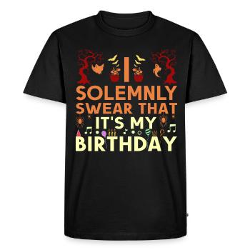 Que c’est mon costume d’anniversaire pour les enfants - T-shirt Premium bio Homme - noir - Devant - Nico (187cm)