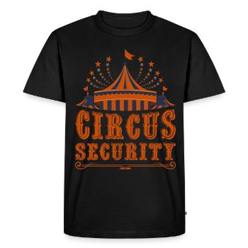 Zircus Security Circus Party Zircus Clothing - Men's Premium Organic T-Shirt - black - Front - Nico (187cm)