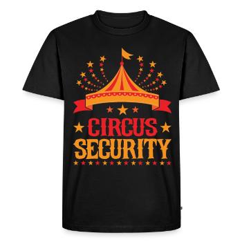 Zircus Security Circus Party Zircus Clothing - Men's Premium Organic T-Shirt - black - Front - Nico (187cm)