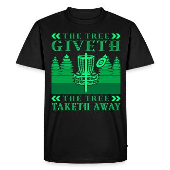 Disc Golf Frisbee Golf pour hommes et femmes - T-shirt Premium bio Homme - noir - Devant - Nico (187cm)
