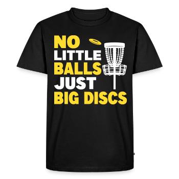 Disc Golf Frisbee Golf pour hommes et femmes - T-shirt Premium bio Homme - noir - Devant - Nico (187cm)
