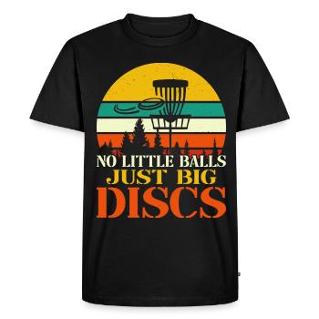 Disc Golf Frisbee Golf pour hommes et femmes - T-shirt Premium bio Homme - noir - Devant - Nico (187cm)