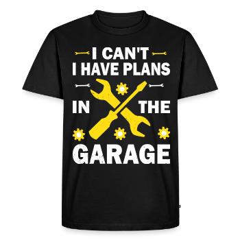 Garage Funny Car Mechanic Outfit - Men's Premium Organic T-Shirt - black - Front - Nico (187cm)