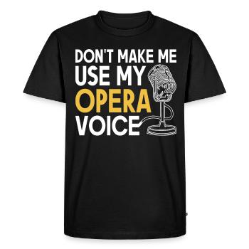 Opera singers Singers Opera houses Theatre singers - Men's Premium Organic T-Shirt - black - Front - Nico (187cm)