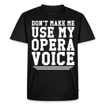Opera singers Singers Opera houses Theatre singers - Men's Premium Organic T-Shirt - black - Front - Nico (187cm)