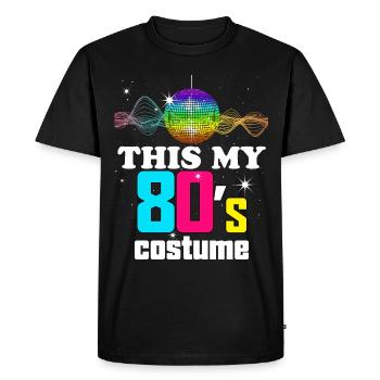 Mes Années 80 Je m'en Souviens Citation Vintage - T-shirt Premium bio Homme - noir - Devant - Nico (187cm)