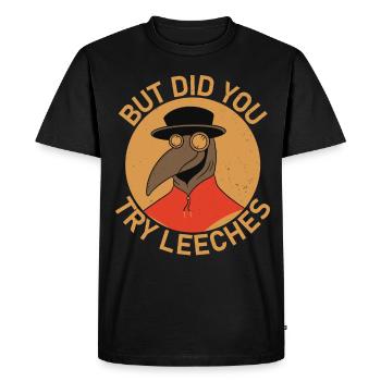 Peste Docteur Moyen Âge Docteur Docteur Docteur Docteur - T-shirt Premium bio Homme - noir - Devant - Nico (187cm)