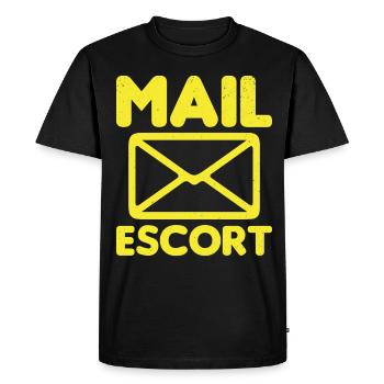 Postman Postal service provider Postman - Men's Premium Organic T-Shirt - black - Front - Nico (187cm)