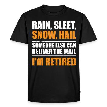 Postman Postal service provider Postman - Men's Premium Organic T-Shirt - black - Front - Nico (187cm)