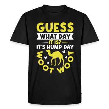 Chameau Alpaga Tromeda - T-shirt Premium bio Homme - noir - Devant - Nico (187cm)