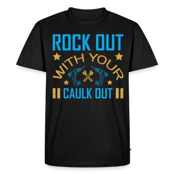 Building Design For Men Daddy Construction Worker - Men's Premium Organic T-Shirt - black - Front - Nico (187cm)