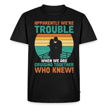Vous n’avez pas à être fou d’un bateau de croisière - T-shirt Premium bio Homme - noir - Devant - Nico (187cm)