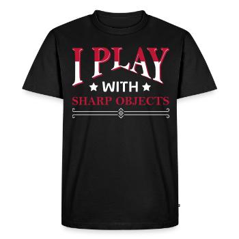 Falconer Falconry Falcon Ornithology Falcon - Men's Premium Organic T-Shirt - black - Front - Nico (187cm)