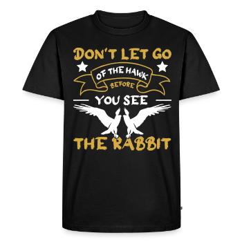 Falconer Falconry Falcon Ornithology Falcon - Men's Premium Organic T-Shirt - black - Front - Nico (187cm)