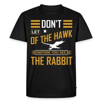 Falconer Falconry Falcon Ornithology Falcon - Men's Premium Organic T-Shirt - black - Front - Nico (187cm)