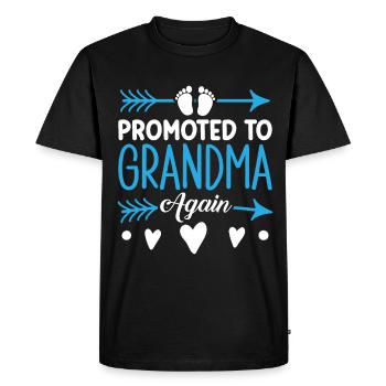 Mamie 2023 Annonce Grossesse Grand-mère - T-shirt Premium bio Homme - noir - Devant - Nico (187cm)