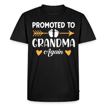 Mamie 2023 Annonce Grossesse Grand-mère - T-shirt Premium bio Homme - noir - Devant - Nico (187cm)
