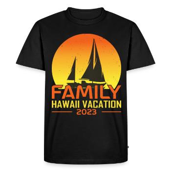 Family Hawaii Vacation 2023 Beach In Hawaii - Men's Premium Organic T-Shirt - black - Front - Nico (187cm)