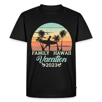 Family Hawaii Vacation 2023 Beach In Hawaii - Men's Premium Organic T-Shirt - black - Front - Nico (187cm)