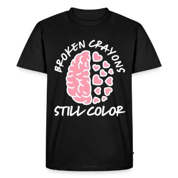 Sensibilisation à la santé mentale - T-shirt Premium bio Homme - noir - Devant - Nico (187cm)