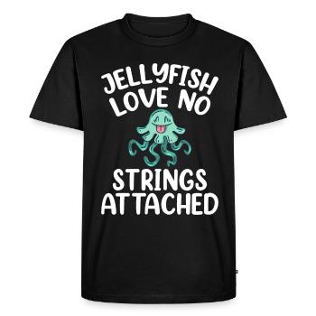 Méduses Méduses Ocean Sea Life Motif - T-shirt Premium bio Homme - noir - Devant - Nico (187cm)