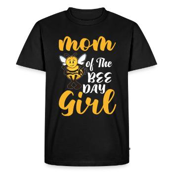 Mama Of The Bee Day Girl Bee Birthday Party Thème - T-shirt Premium bio Homme - noir - Devant - Nico (187cm)