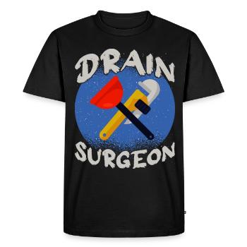 Pipe fitters, plumbers, shell layers, construction workers - Men's Premium Organic T-Shirt - black - Front - Nico (187cm)