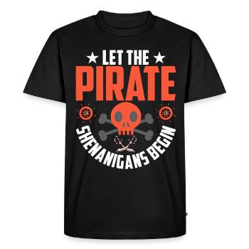 Piraten - Spielereien Crossbones Freebooter - T-shirt Premium bio Homme - noir - Devant - Nico (187cm)