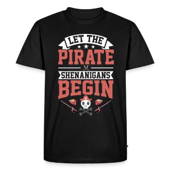 Pirates - Gadgets Crossbones Freebooter - T-shirt Premium bio Homme - noir - Devant - Nico (187cm)