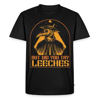 Peste Docteur Médecin médiéval Docteur Docteur Docteur - T-shirt Premium bio Homme - noir - Devant - Nico (187cm)