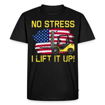 Forklift Driver Forklift Forklift Driver - Men's Premium Organic T-Shirt - black - Front - Nico (187cm)