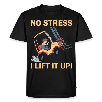 Forklift Driver Forklift Forklift Driver - Men's Premium Organic T-Shirt - black - Front - Nico (187cm)