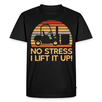 Forklift Driver Forklift Forklift Driver - Men's Premium Organic T-Shirt - black - Front - Nico (187cm)
