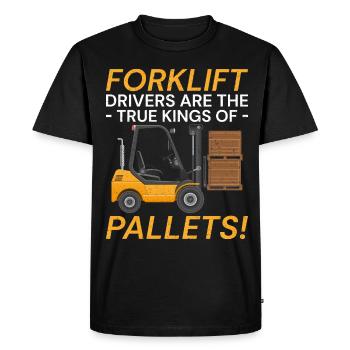 Forklift Driver Forklift Forklift Driver - Men's Premium Organic T-Shirt - black - Front - Nico (187cm)