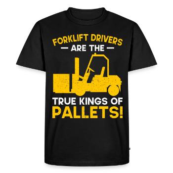 Forklift Driver Forklift Forklift Driver - Men's Premium Organic T-Shirt - black - Front - Nico (187cm)