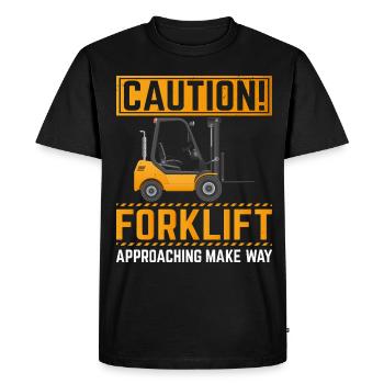 Forklift Driver Forklift Forklift Driver - Men's Premium Organic T-Shirt - black - Front - Nico (187cm)