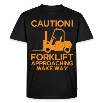 Forklift Driver Forklift Forklift Driver - Men's Premium Organic T-Shirt - black - Front - Nico (187cm)
